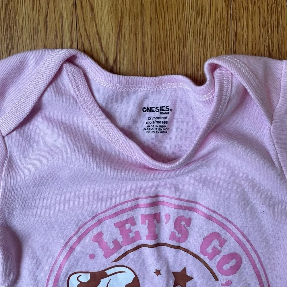 “Lets go girl” onesie cowgirl babygirl bodysuit